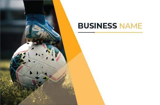 Gift card design sports related business