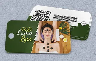 barcode key tag printing by CardPrinting.com